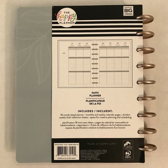The Happy Planner Classic "God is a Promise Keeper" 18 month Faith Planner - Picture 9 of 13